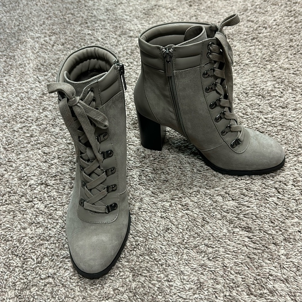 WHBM Lace-Up Combat Style Boot - size 7.5 - New